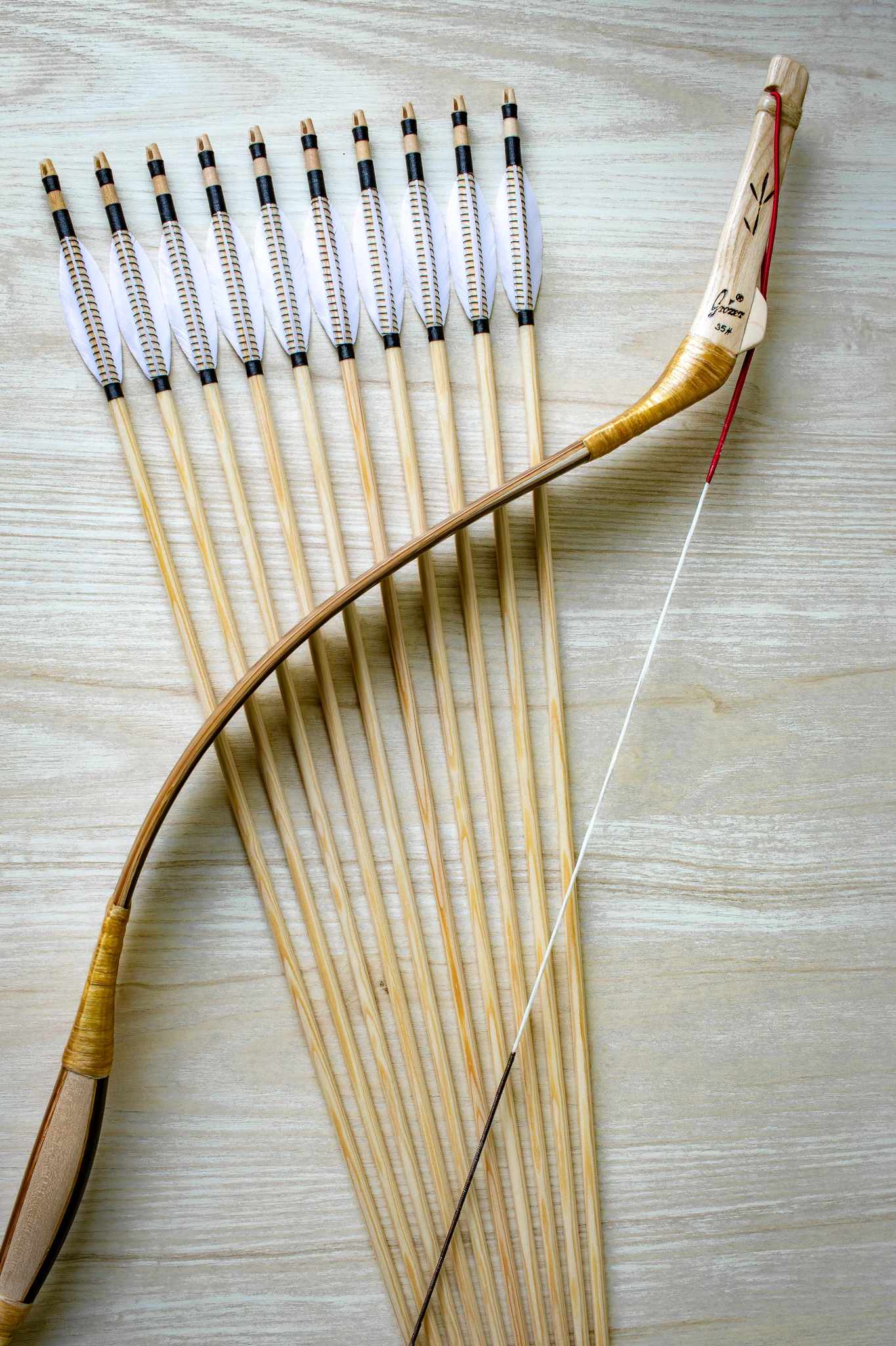 custom wooden arrows with self nocks