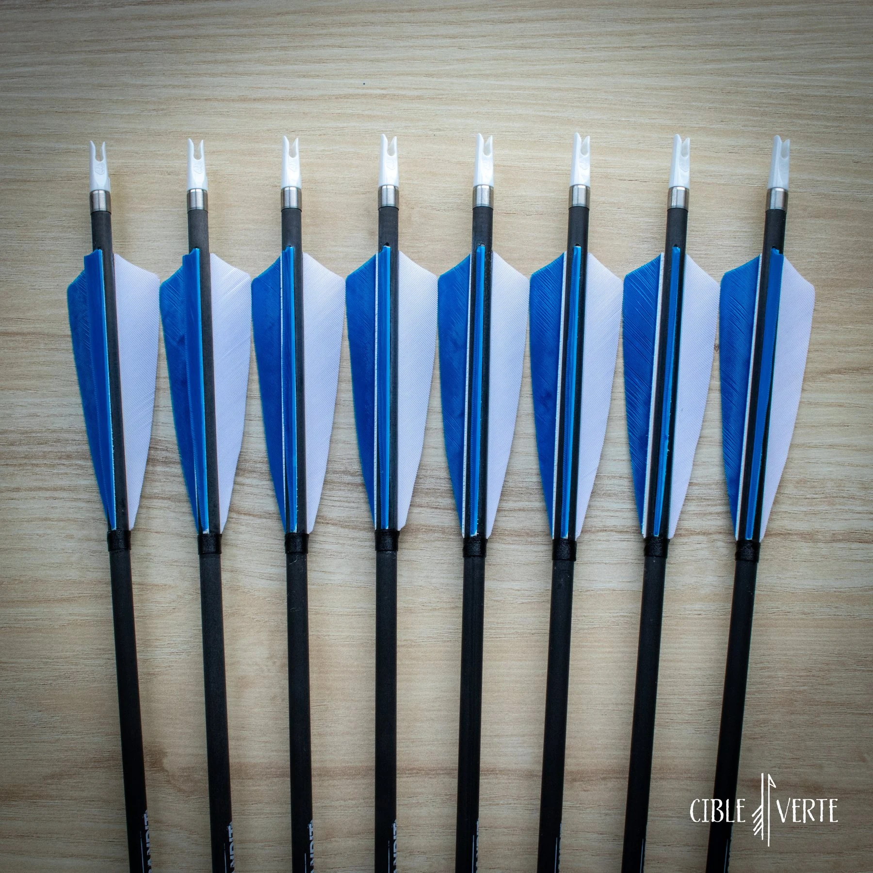 carbon arrows close up
